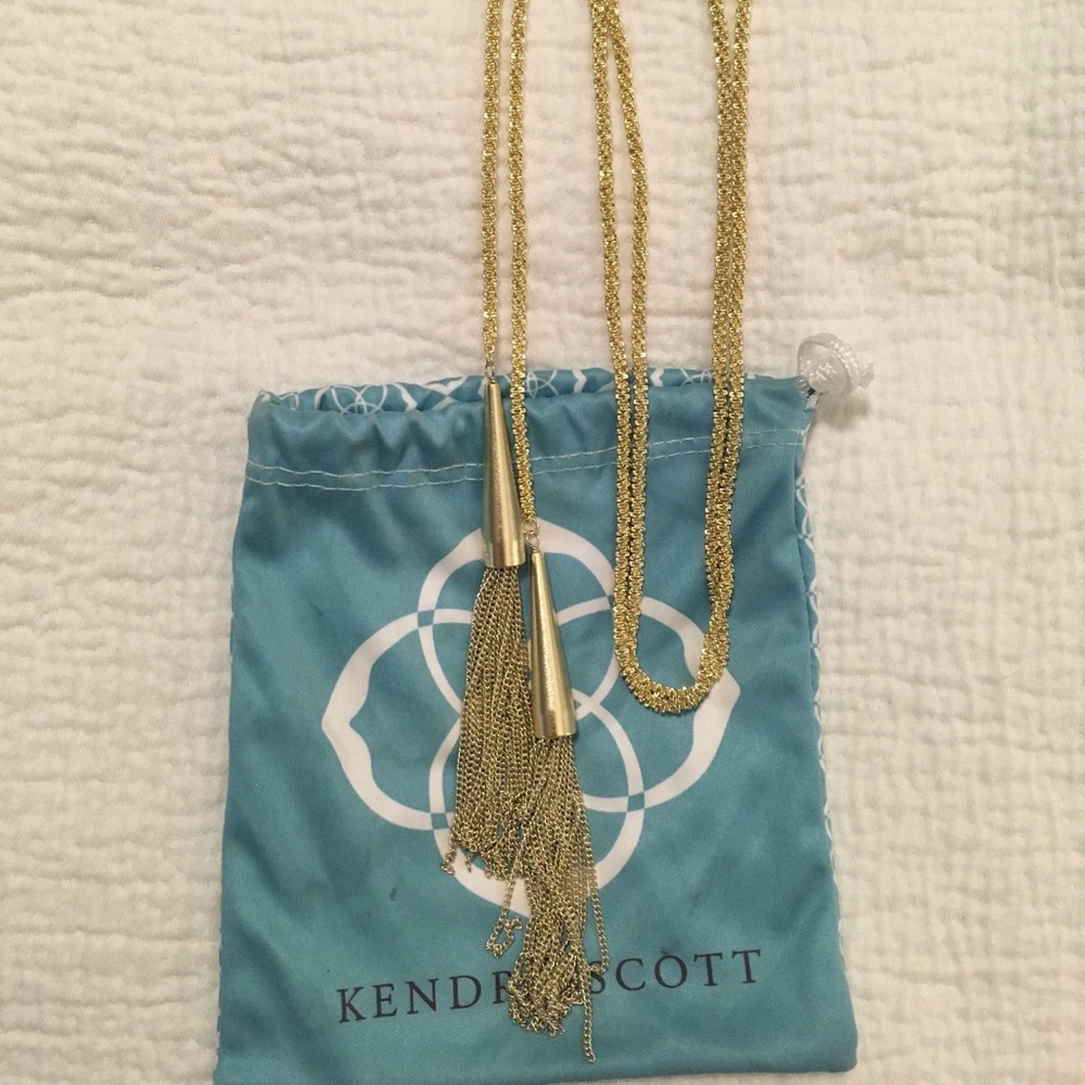 Kendra Scott Gold Tassel Necklace